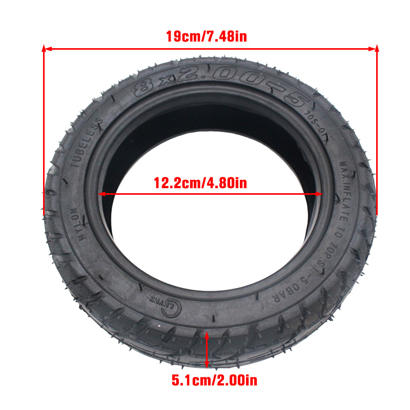 Pneumatico Tubeless 8x2.00-5,  - Scooter Tire recensione e prezzo